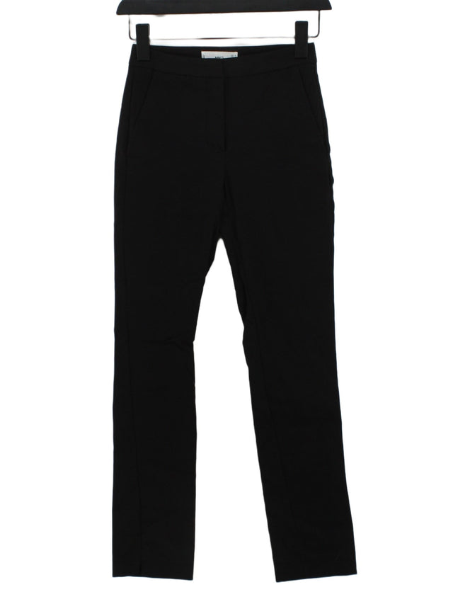 MNG Women's Suit Trousers UK 4 Black Viscose with Elastane, Polyester