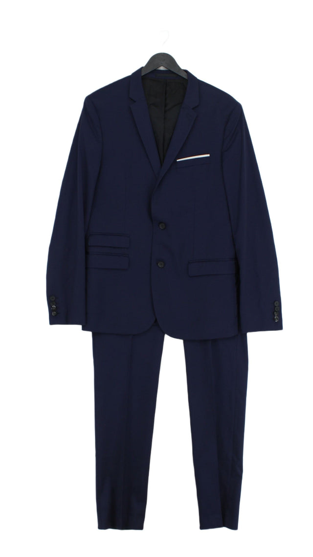 The Kooples Men's Two Piece Suit L Blue 100% Other