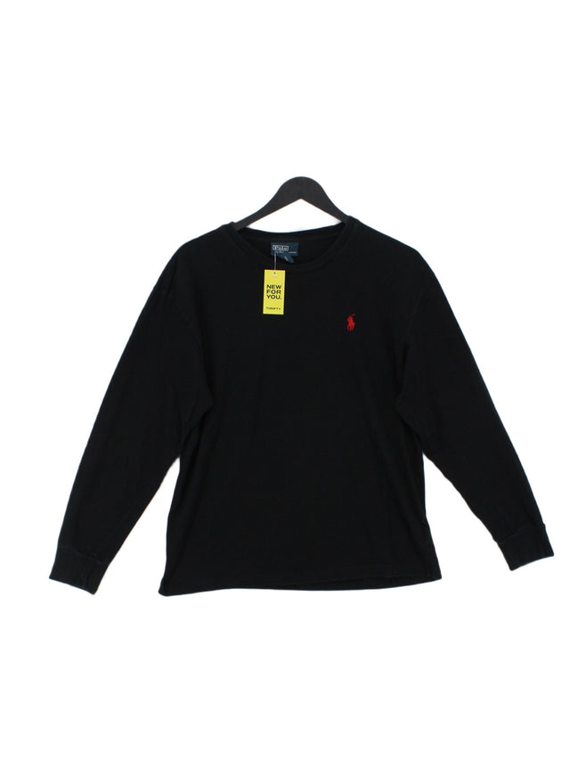 Ralph Lauren Men's T-Shirt S Black 100% Cotton