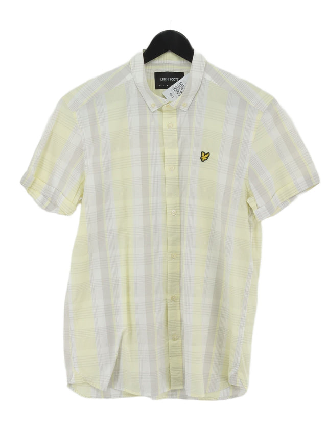 Lyle & Scott Men's Shirt L Yellow 100% Cotton