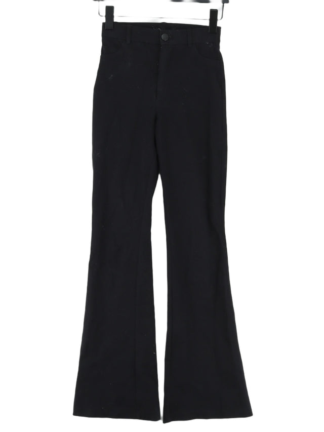 Zara Women's Jeans S Black Cotton with Elastane, Viscose
