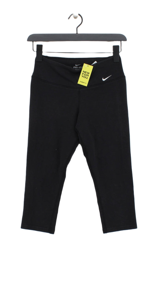 Nike Women's Leggings XS Black Cotton with Elastane, Polyester
