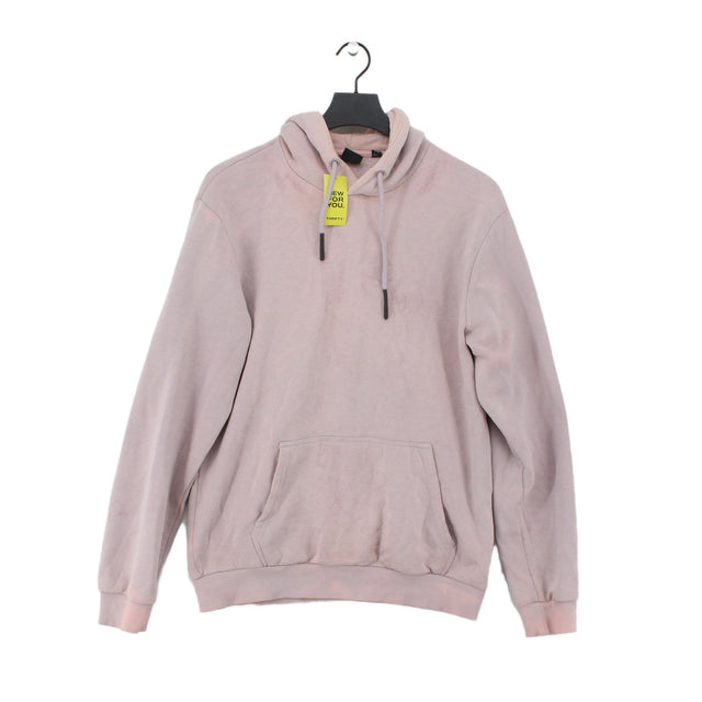 Only & Sons Women's Hoodie M Pink Cotton with Polyester
