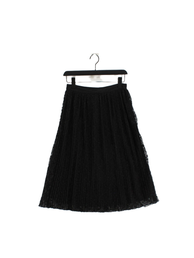 Fashion Union Women's Midi Skirt UK 10 Black 100% Polyester