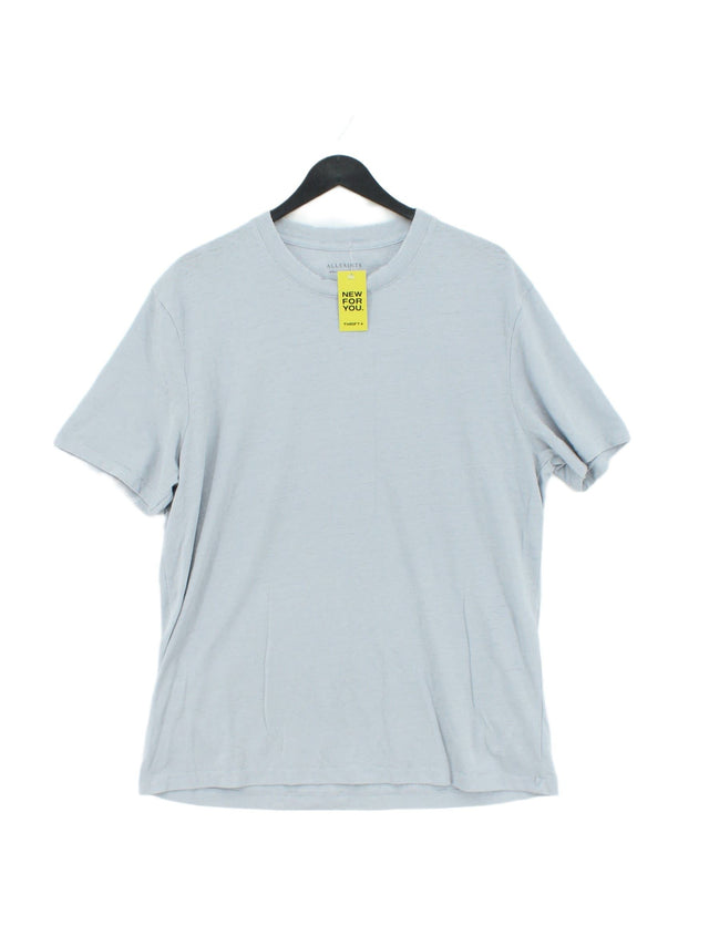 AllSaints Men's T-Shirt M Blue 100% Cotton