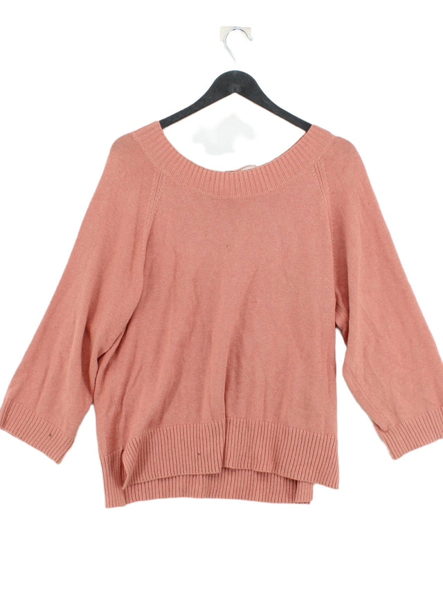 Part Two Women's Jumper S Pink Cotton with Cashmere