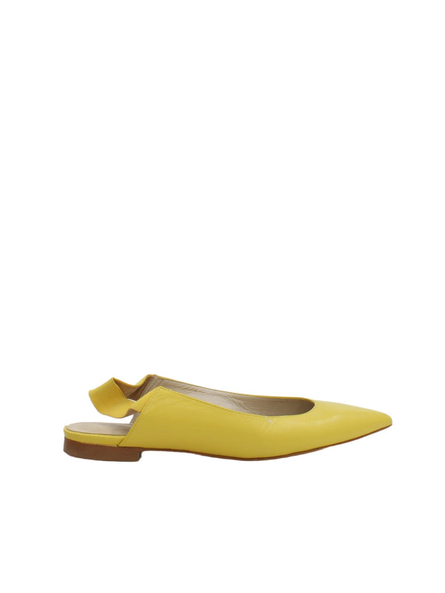 Karen Millen Women's Flat Shoes UK 4.5 Yellow 100% Other