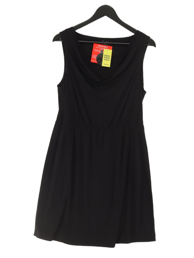 Oli Women's Midi Dress UK 14 Black Polyester with Elastane