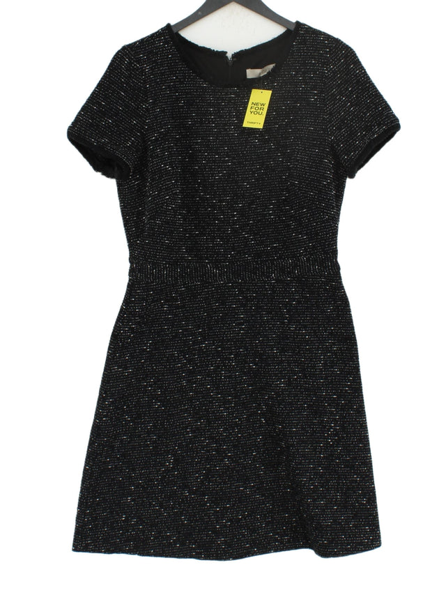 Loft Women's Mini Dress UK 6 Black Polyester with Rayon, Spandex