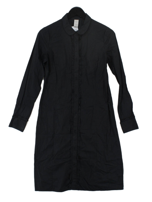 Gap Women's Midi Dress UK 12 Black 100% Cotton