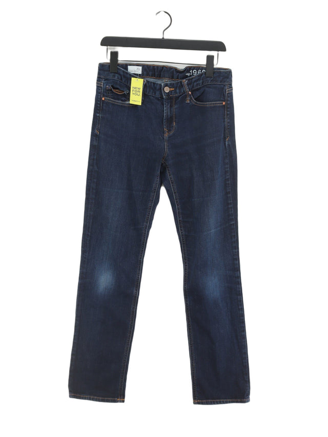 Gap Women's Jeans W 30 in Blue Cotton with Elastane
