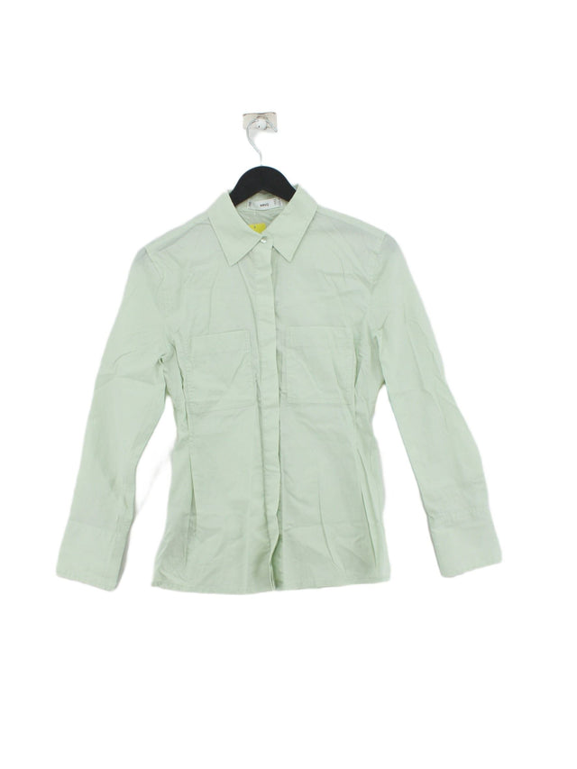 MNG Women's Shirt XS Green 100% Cotton