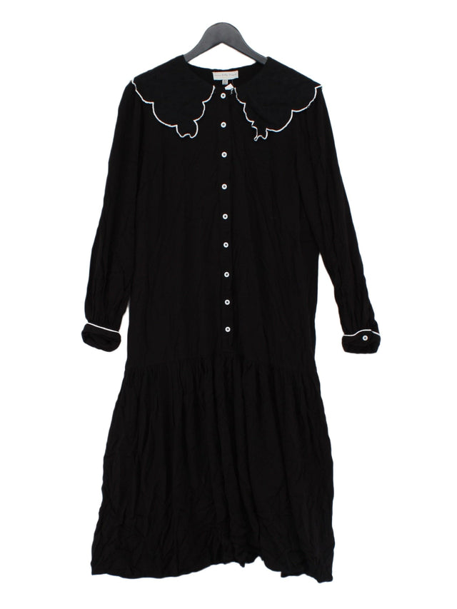 Never Fully Dressed Women's Maxi Dress UK 14 Black 100% Viscose