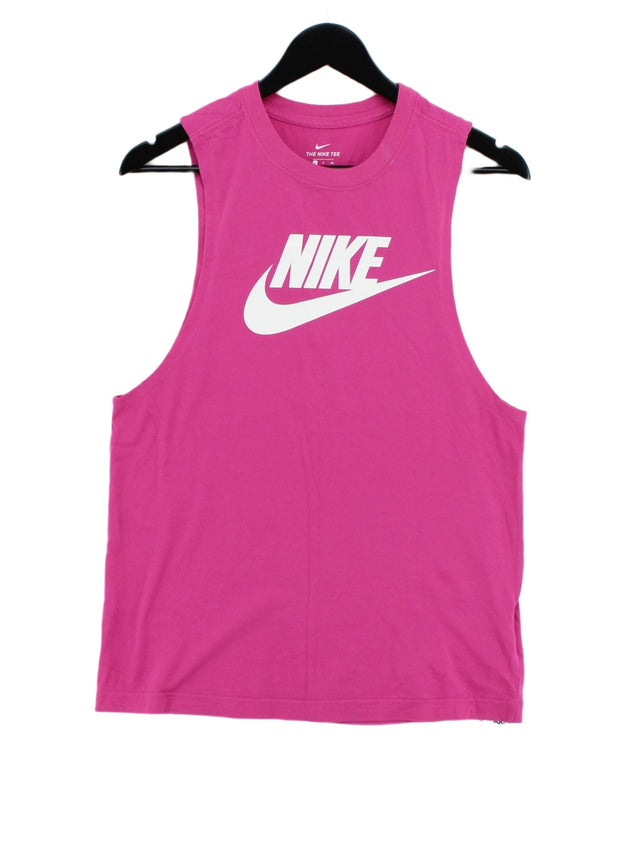 Nike Women's T-Shirt S Pink 100% Cotton