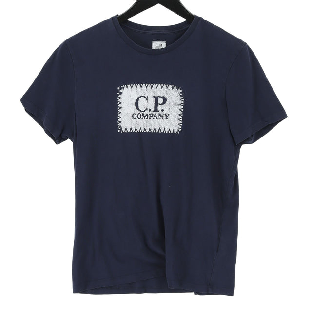 CP COMPANY Men's T-Shirt M Blue 100% Cotton