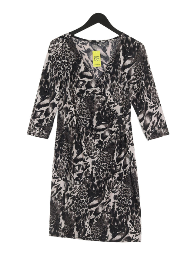 M&Co Women's Midi Dress UK 14 Black Polyester with Elastane