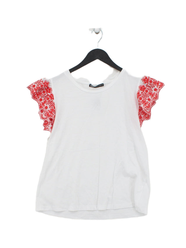 Zara Women's Top S White 100% Other