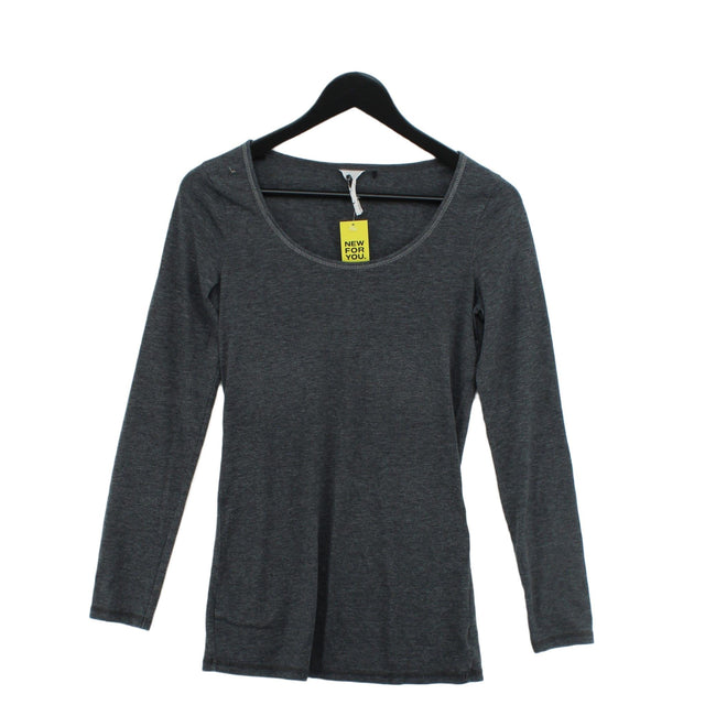 Next Women's Top UK 8 Grey Polyester with Cotton
