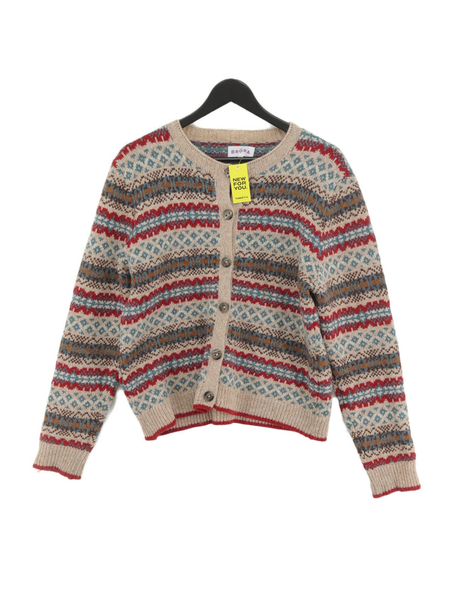 Brora Women's Cardigan L Multi 100% Wool