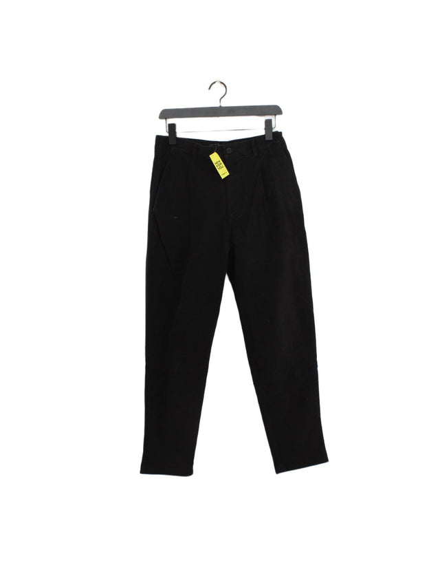 COS Women's Suit Trousers UK 18 Black Cotton with Elastane