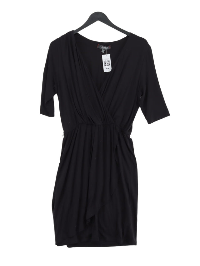 Limited Collection Women's Midi Dress UK 12 Black Viscose with Elastane