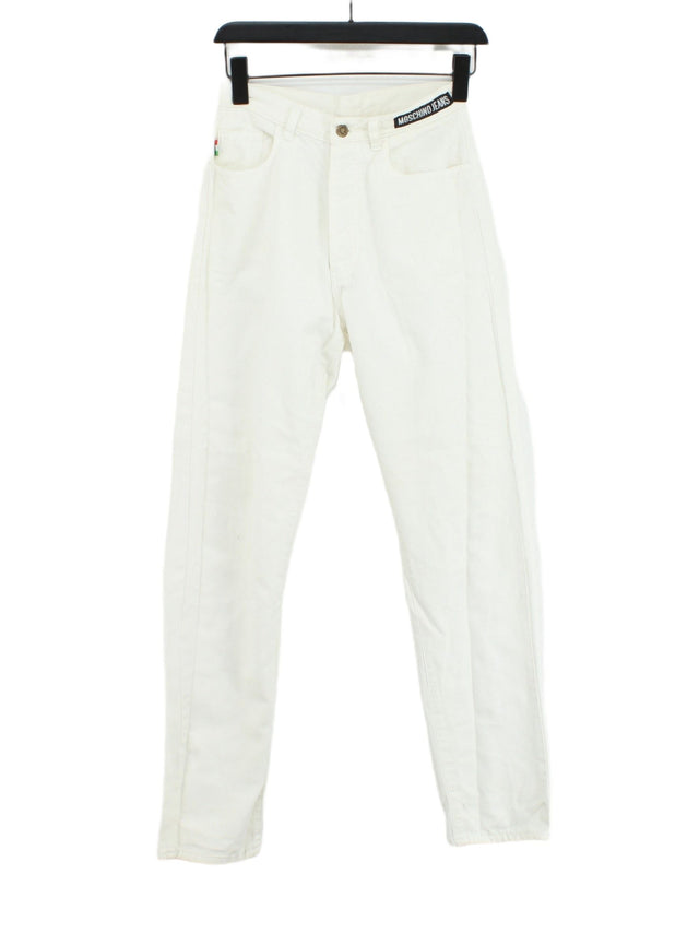 Moschino Women's Jeans W 28 in White 100% Cotton