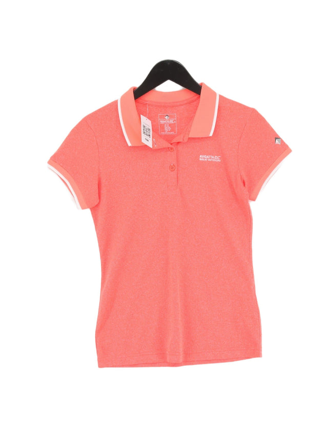 Regatta Women's Polo UK 10 Orange 100% Polyester