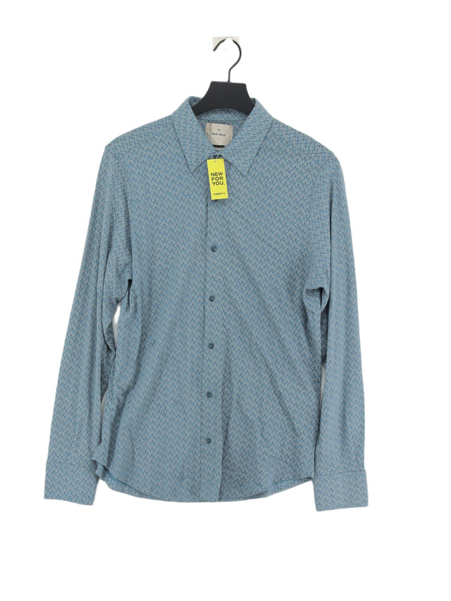 White Stuff Men's Shirt M Blue 100% Cotton