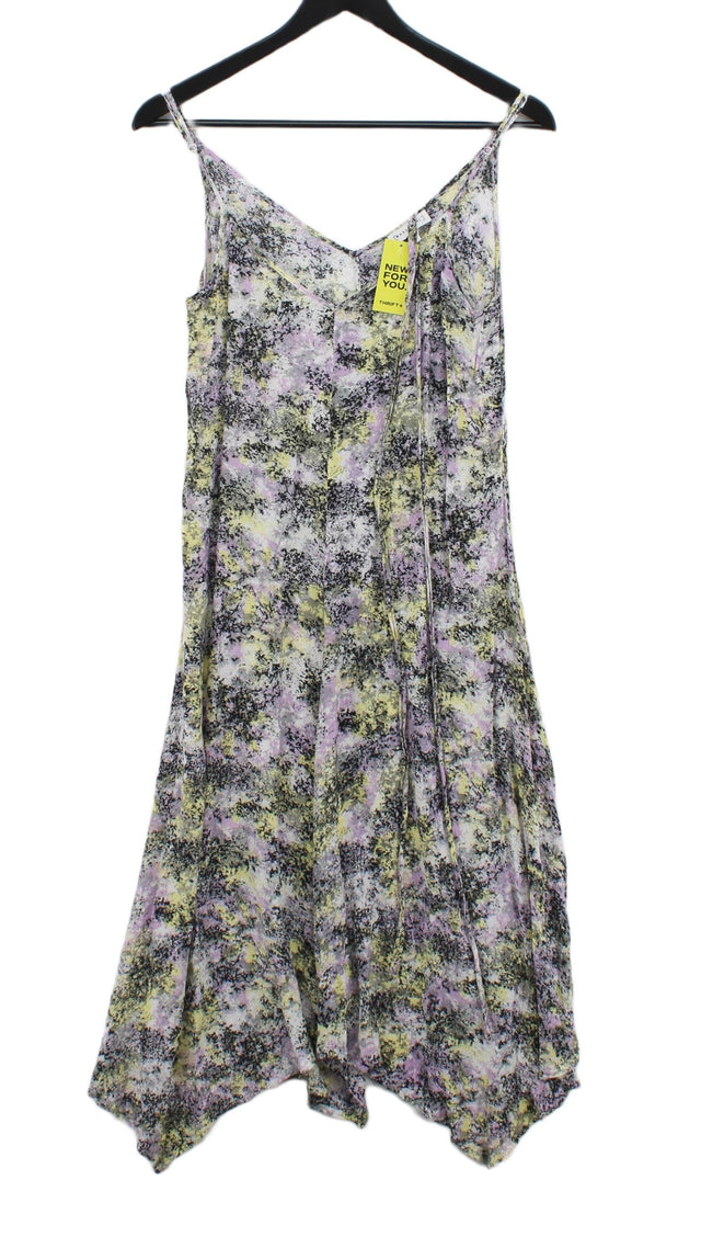 Warehouse Women's Midi Dress UK 8 Multi 100% Viscose