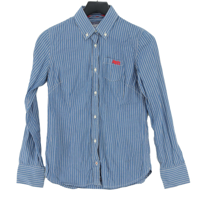 Superdry Men's Shirt S Blue 100% Cotton