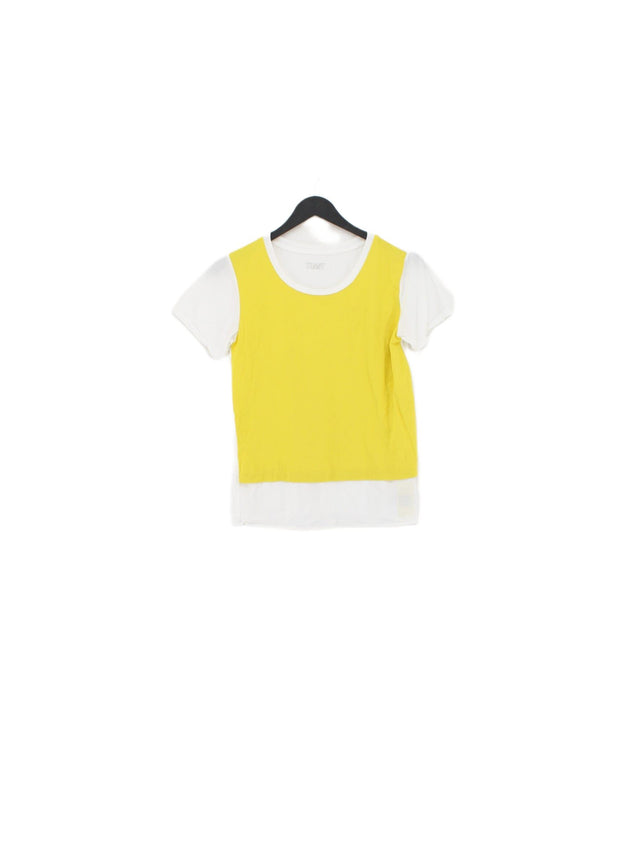 Toast Women's T-Shirt UK 8 Yellow 100% Other