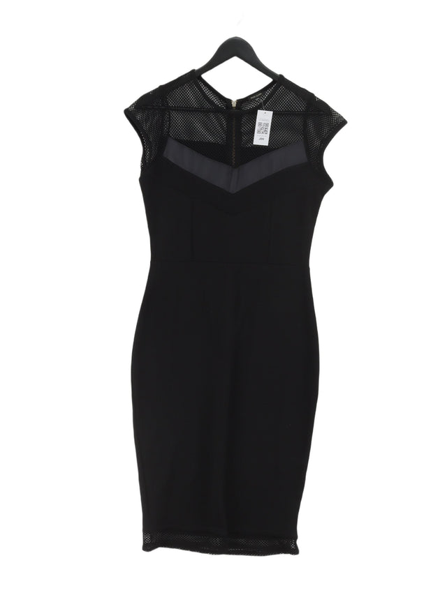 River Island Women's Midi Dress UK 14 Black