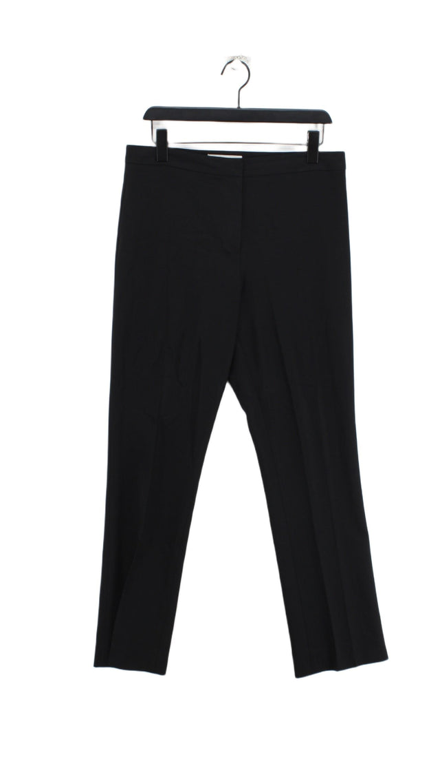 Nicole Farhi Women's Suit Trousers UK 12 Black Wool with Elastane