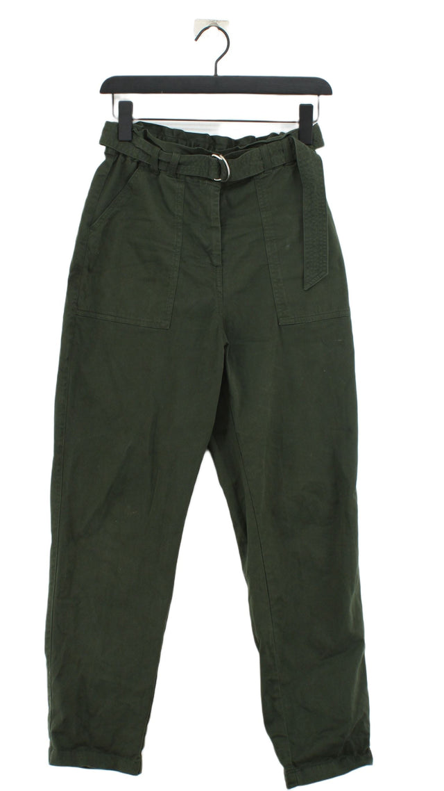Baukjen Women's Trousers UK 10 Green Cotton with Elastane