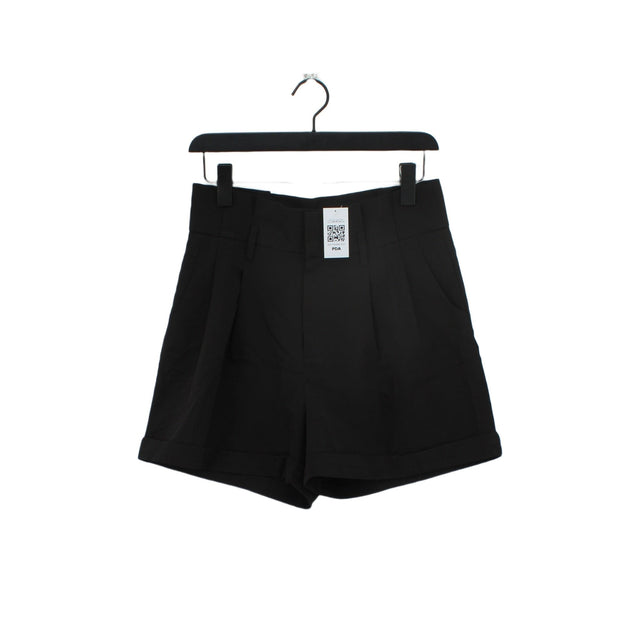 Unique 21 Women's Shorts UK 10 Black Polyester with Elastane