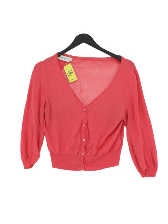 Almost Famous Women's Cardigan L Pink Cotton with Lyocell Modal
