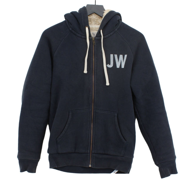 Jack Wills Men's Hoodie XS Blue Cotton with Polyester