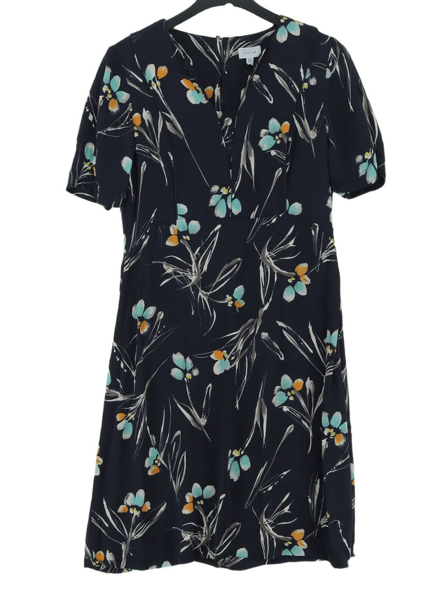 Jigsaw Women's Midi Dress UK 12 Blue 100% Viscose