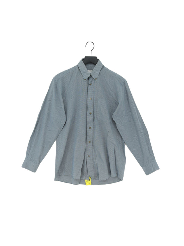 Next Men's Shirt Collar: 14.5 in Blue Cotton with Polyester