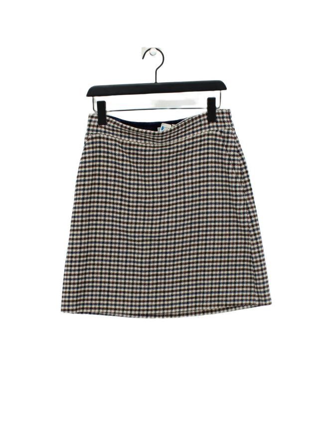 Jigsaw Women's Midi Skirt UK 12 Multi Viscose with Cotton, Other, Polyester
