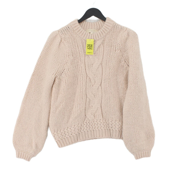 La Maille Sezane Women's Jumper S Pink Mohair with Acrylic, Polyamide, Polyester