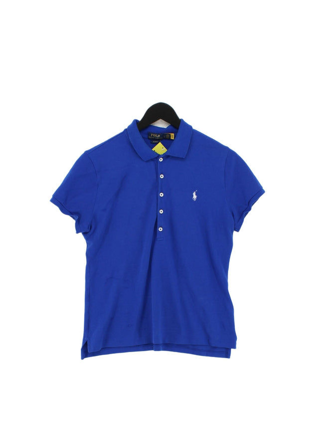 Ralph Lauren Men's Polo L Blue Cotton with Elastane