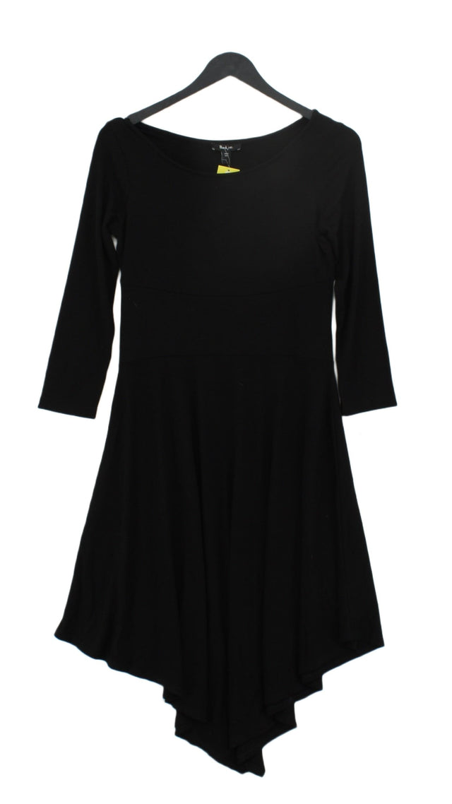 Baukjen Women's Midi Dress UK 8 Black 100% Cotton