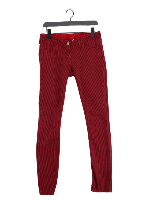 Isabel Marant Women's Jeans UK 6 Red Cotton with Elastane