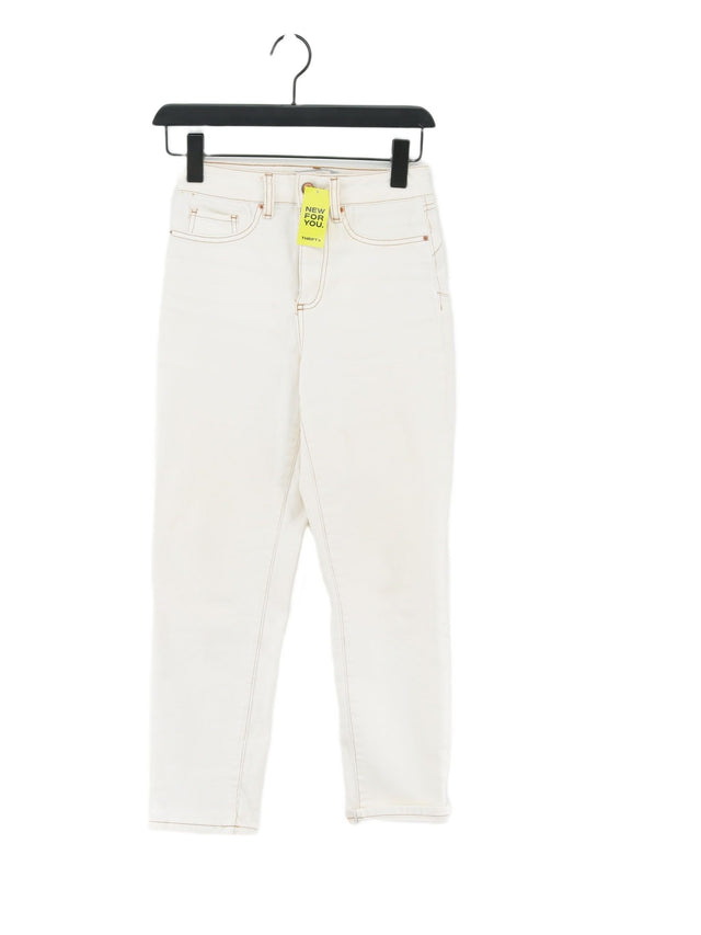 New Look Women's Jeans UK 6 White 100% Cotton