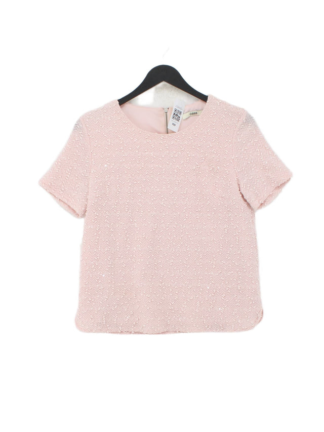 Oasis Women's Top S Pink Polyester with Elastane