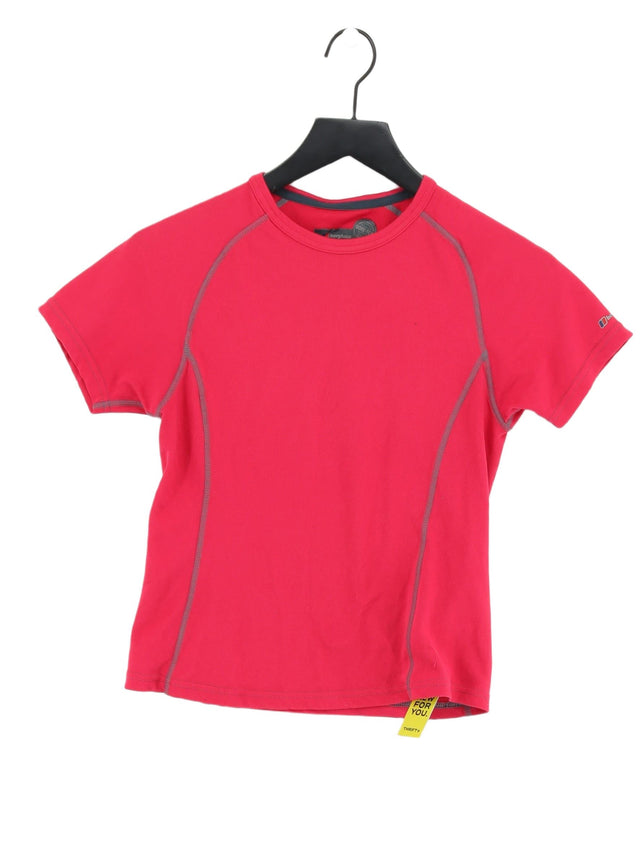 Berghaus Women's T-Shirt UK 8 Pink 100% Polyester