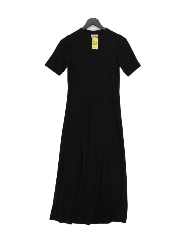 Weekday Women's Midi Dress XS Black Lyocell Modal with Polyester