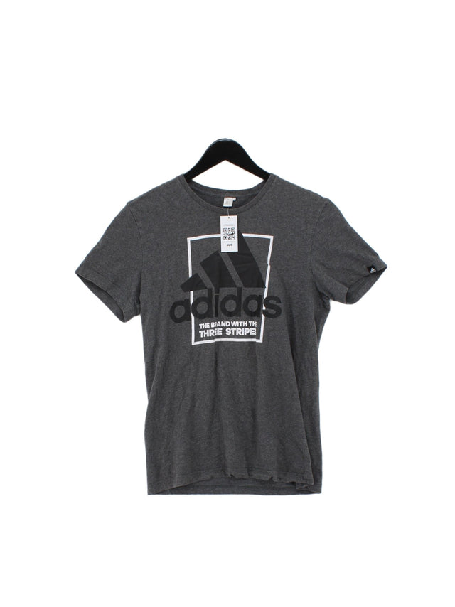 Adidas Men's T-Shirt S Grey 100% Other