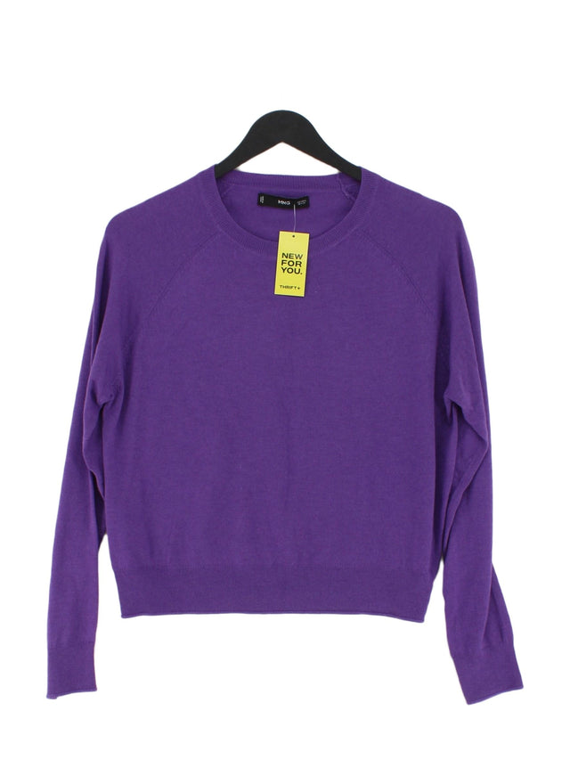 MNG Women's Top S Purple Viscose with Cashmere, Polyamide, Polyester